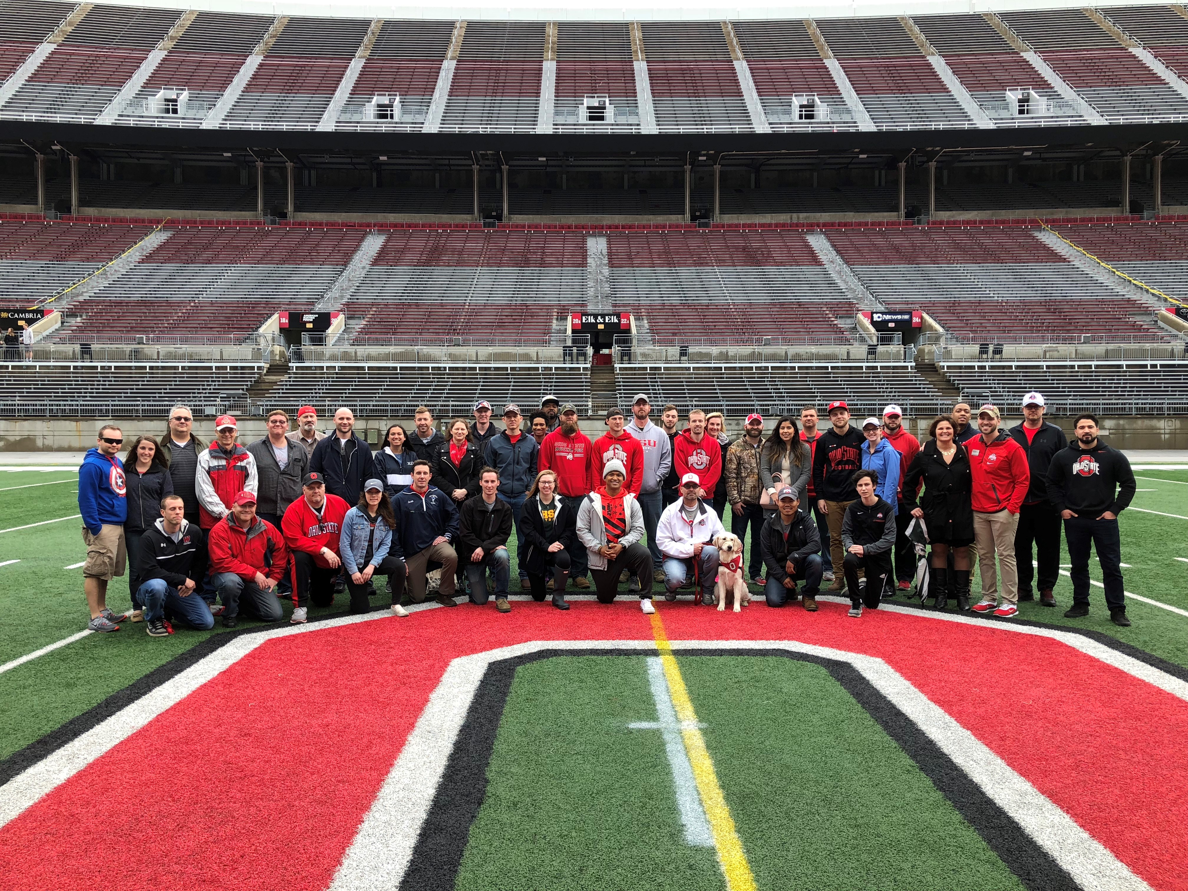 Cadets pose in the 'Shoe
